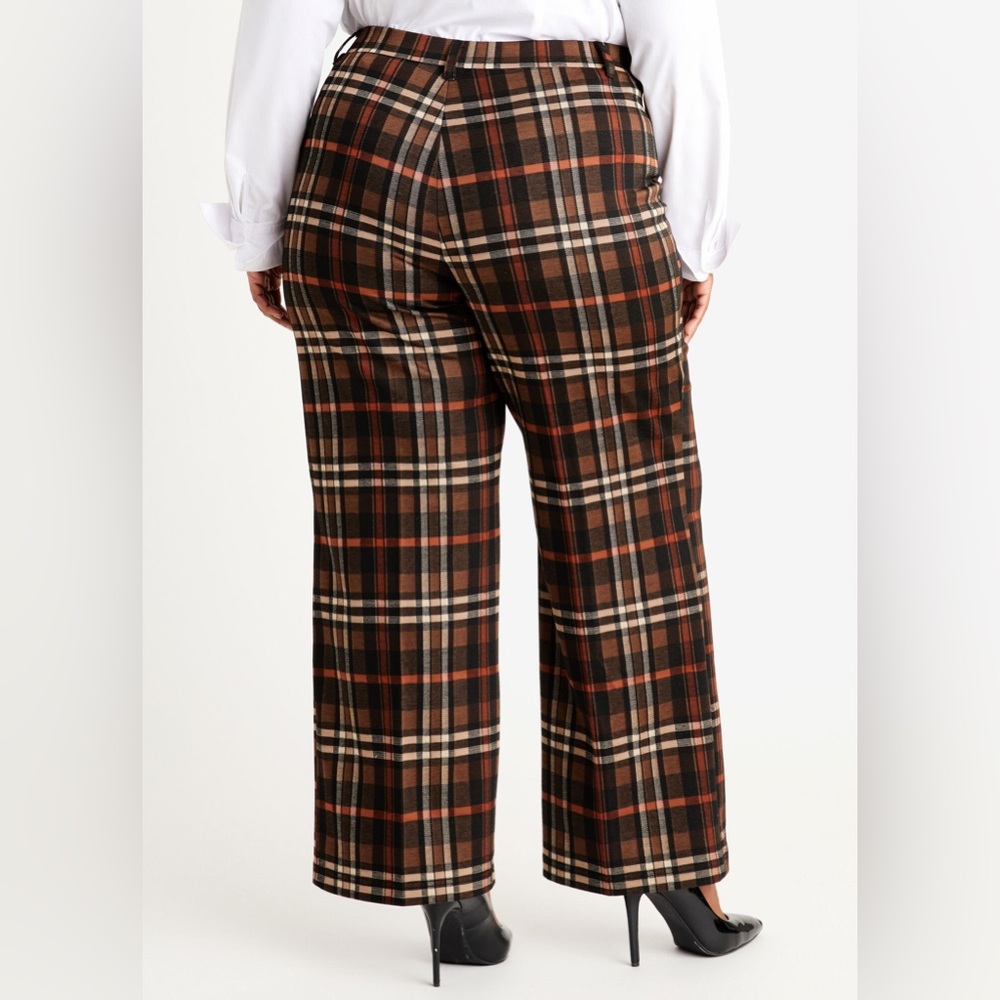 ASHLEY STEWART - Plaid Power Ponte Pant (TALL) - Picture 3 of 3